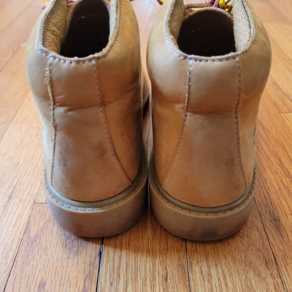Timberland Wheat‎ High Top Boots Leather Chunky Work 10991 Waterproof Womens 7 - Picture 5 of 7
